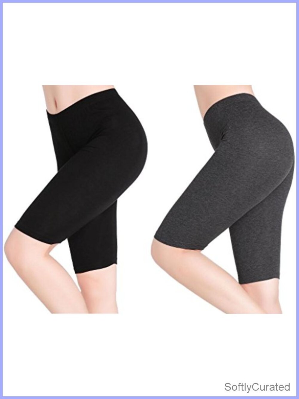 Women's Stretch Under Skirt Shorts Knee Length Leggings for Summer